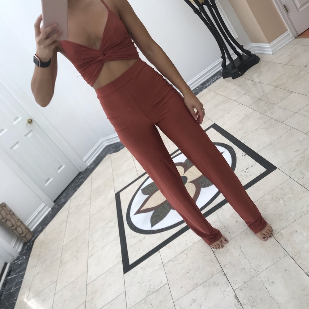Nasty Gal crop two piece set set Size 4